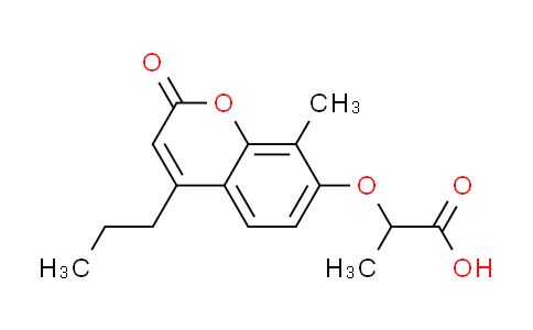 CAS No. 438027-08-8, 2-[(8-methyl-2-oxo-4-propyl-2H-chromen-7-yl)oxy]propanoic acid