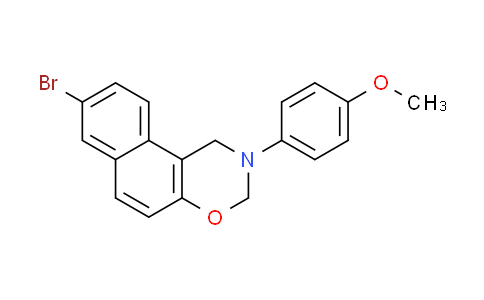 CAS No. 376374-34-4, 8-bromo-2-(4-methoxyphenyl)-2,3-dihydro-1H-naphtho[1,2-e][1,3]oxazine