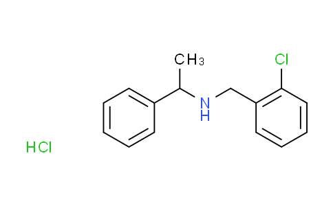 CAS No. 13541-48-5, N-(2-chlorobenzyl)-1-phenylethanamine hydrochloride