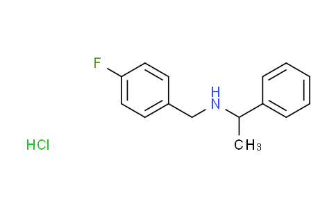 CAS No. 1048640-51-2, N-(4-fluorobenzyl)-1-phenylethanamine hydrochloride