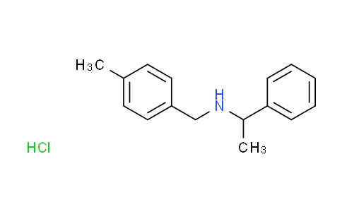 CAS No. 858428-00-9, N-(4-methylbenzyl)-1-phenylethanamine hydrochloride
