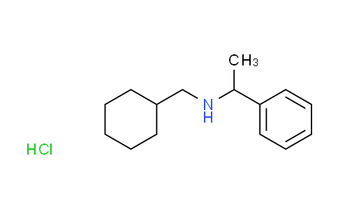 CAS No. 1048640-59-0, N-(cyclohexylmethyl)-1-phenylethanamine hydrochloride