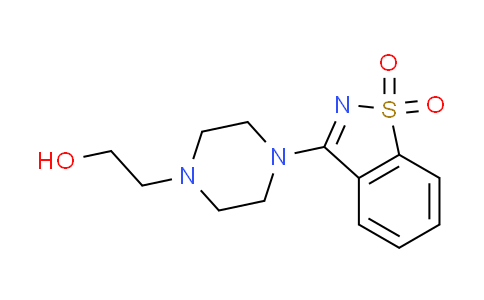 CAS No. 421570-23-2, 2-[4-(1,1-dioxido-1,2-benzisothiazol-3-yl)piperazin-1-yl]ethanol
