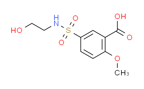 CAS No. 326907-68-0, 5-{[(2-hydroxyethyl)amino]sulfonyl}-2-methoxybenzoic acid
