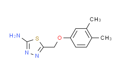 CAS No. 123216-99-9, 5-[(3,4-dimethylphenoxy)methyl]-1,3,4-thiadiazol-2-amine