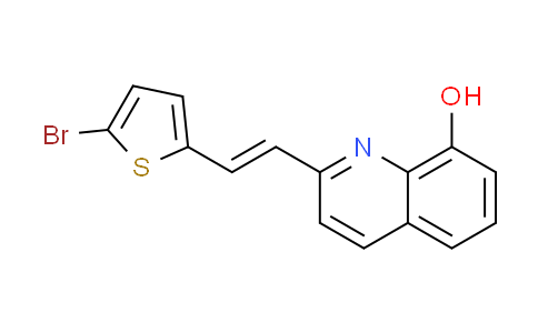 CAS No. 1818235-97-0, 2-[(E)-2-(5-bromo-2-thienyl)vinyl]quinolin-8-ol