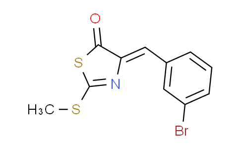 CAS No. 430458-93-8, (4Z)-4-(3-bromobenzylidene)-2-(methylthio)-1,3-thiazol-5(4H)-one
