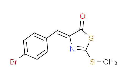 CAS No. 430464-36-1, (4Z)-4-(4-bromobenzylidene)-2-(methylthio)-1,3-thiazol-5(4H)-one