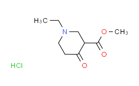 CAS No. 24346-37-0, methyl 1-ethyl-4-oxo-3-piperidinecarboxylate hydrochloride