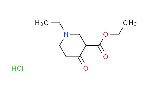 CAS No. 15637-51-1, ethyl 1-ethyl-4-oxo-3-piperidinecarboxylate hydrochloride
