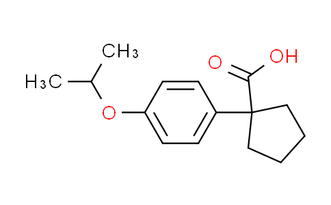 CAS No. 74316-96-4, 1-(4-isopropoxyphenyl)cyclopentanecarboxylic acid