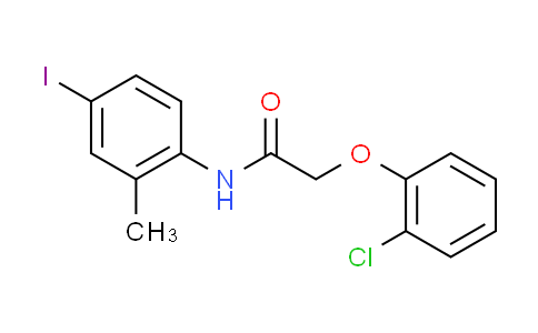 CAS No. 431885-12-0, 2-(2-chlorophenoxy)-N-(4-iodo-2-methylphenyl)acetamide