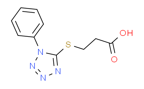 CAS No. 1437-67-8, 3-[(1-phenyl-1H-tetrazol-5-yl)thio]propanoic acid