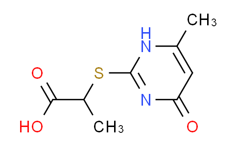 CAS No. 347341-65-5, 2-[(6-methyl-4-oxo-1,4-dihydro-2-pyrimidinyl)thio]propanoic acid