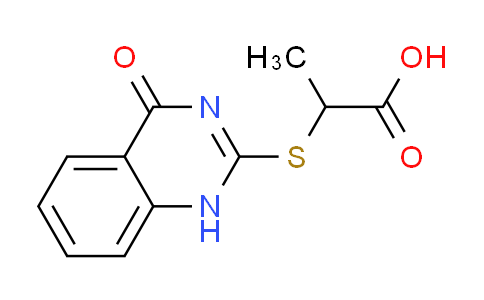2-[(4-oxo-1,4-dihydro-2-quinazolinyl)thio]propanoic acid