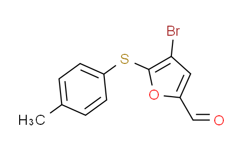 CAS No. 597545-05-6, 4-bromo-5-[(4-methylphenyl)thio]-2-furaldehyde
