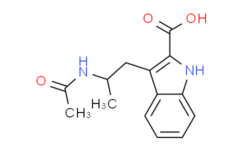 CAS No. 352554-94-0, 3-[2-(acetylamino)propyl]-1H-indole-2-carboxylic acid