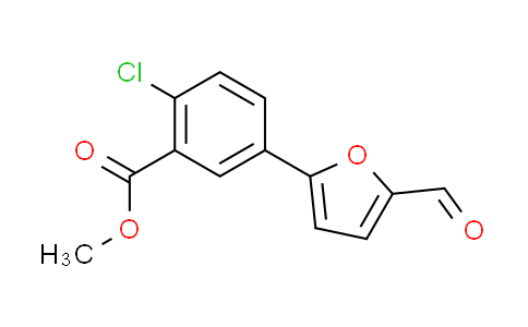 CAS No. 355368-67-1, methyl 2-chloro-5-(5-formyl-2-furyl)benzoate