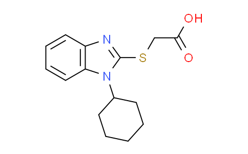 CAS No. 331963-97-4, [(1-cyclohexyl-1H-benzimidazol-2-yl)thio]acetic acid