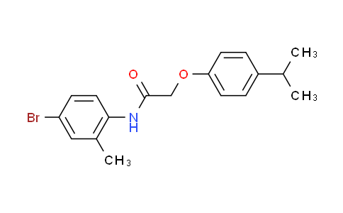 CAS No. 432496-28-1, N-(4-bromo-2-methylphenyl)-2-(4-isopropylphenoxy)acetamide