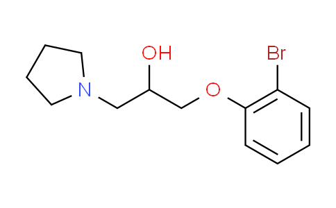 CAS No. 3680-41-9, 1-(2-bromophenoxy)-3-pyrrolidin-1-ylpropan-2-ol