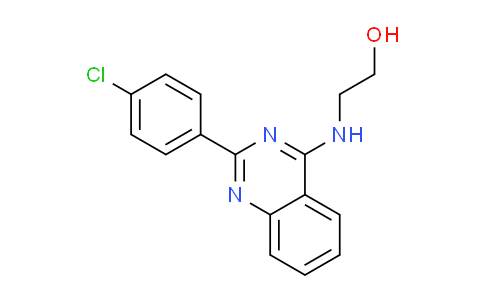 CAS No. 315715-77-6, 2-{[2-(4-chlorophenyl)quinazolin-4-yl]amino}ethanol