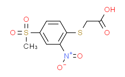 CAS No. 99358-36-8, {[4-(methylsulfonyl)-2-nitrophenyl]thio}acetic acid