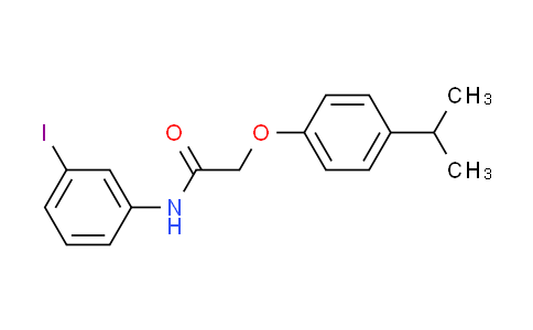 CAS No. 432509-06-3, N-(3-iodophenyl)-2-(4-isopropylphenoxy)acetamide