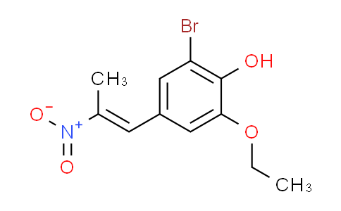 CAS No. 312510-61-5, 2-bromo-6-ethoxy-4-[(1E)-2-nitroprop-1-en-1-yl]phenol