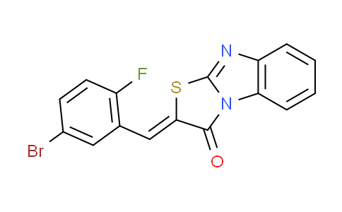 CAS No. 292169-72-3, (2Z)-2-(5-bromo-2-fluorobenzylidene)[1,3]thiazolo[3,2-a]benzimidazol-3(2H)-one