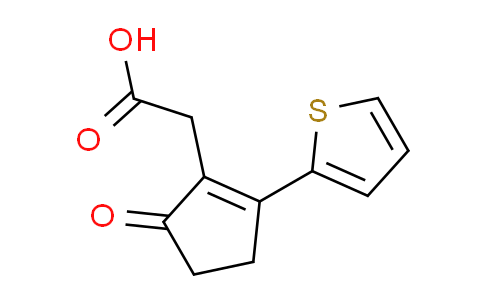 CAS No. 436086-95-2, [5-oxo-2-(2-thienyl)cyclopent-1-en-1-yl]acetic acid