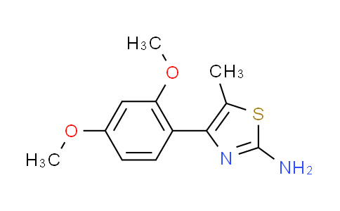 CAS No. 117844-98-1, 4-(2,4-dimethoxyphenyl)-5-methyl-1,3-thiazol-2-amine