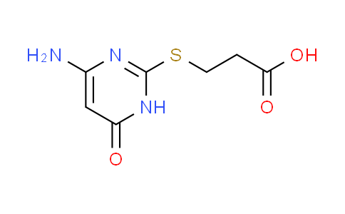 CAS No. 63916-09-6, 3-[(4-amino-6-oxo-1,6-dihydropyrimidin-2-yl)thio]propanoic acid