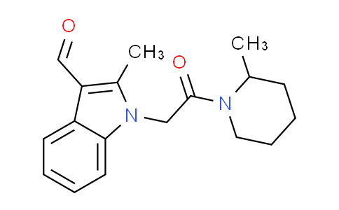 CAS No. 498560-54-6, 2-methyl-1-[2-(2-methylpiperidin-1-yl)-2-oxoethyl]-1H-indole-3-carbaldehyde