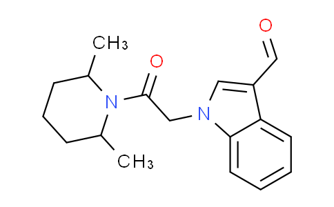 CAS No. 640260-00-0, 1-[2-(2,6-dimethylpiperidin-1-yl)-2-oxoethyl]-1H-indole-3-carbaldehyde