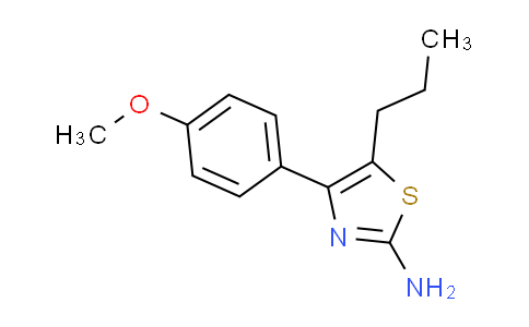 CAS No. 461436-76-0, 4-(4-methoxyphenyl)-5-propyl-1,3-thiazol-2-amine