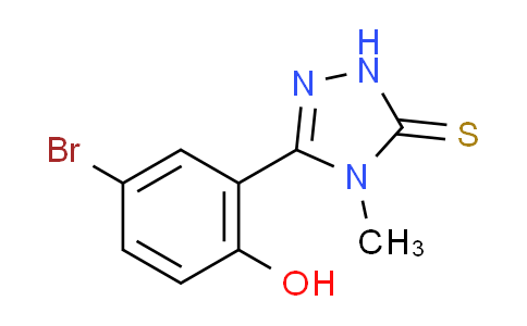 CAS No. 406184-39-2, 5-(5-bromo-2-hydroxyphenyl)-4-methyl-2,4-dihydro-3H-1,2,4-triazole-3-thione