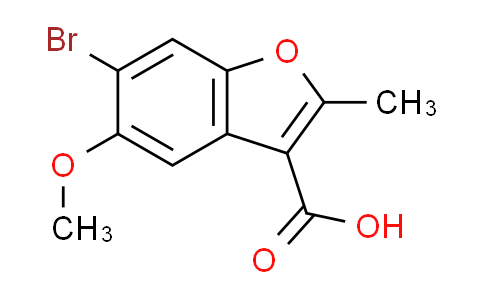 CAS No. 299198-69-9, 6-bromo-5-methoxy-2-methyl-1-benzofuran-3-carboxylic acid