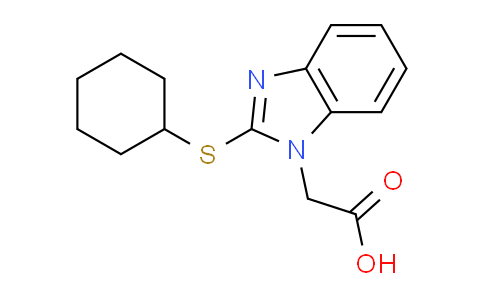 DY613807 | 331964-12-6 | [2-(cyclohexylthio)-1H-benzimidazol-1-yl]acetic acid
