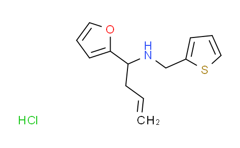 CAS No. 1179367-69-1, [1-(2-furyl)-3-buten-1-yl](2-thienylmethyl)amine hydrochloride