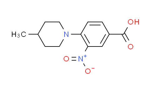 CAS No. 312921-75-8, 4-(4-methylpiperidin-1-yl)-3-nitrobenzoic acid