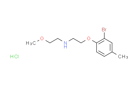 CAS No. 1609406-95-2, [2-(2-bromo-4-methylphenoxy)ethyl](2-methoxyethyl)amine hydrochloride