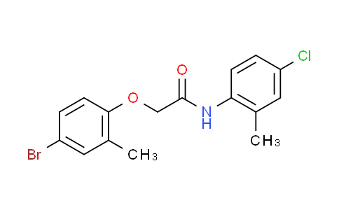 CAS No. 434305-75-6, 2-(4-bromo-2-methylphenoxy)-N-(4-chloro-2-methylphenyl)acetamide