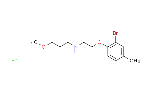 CAS No. 1609406-31-6, N-[2-(2-bromo-4-methylphenoxy)ethyl]-3-methoxy-1-propanamine hydrochloride