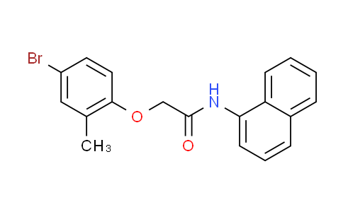 CAS No. 434310-11-9, 2-(4-bromo-2-methylphenoxy)-N-1-naphthylacetamide