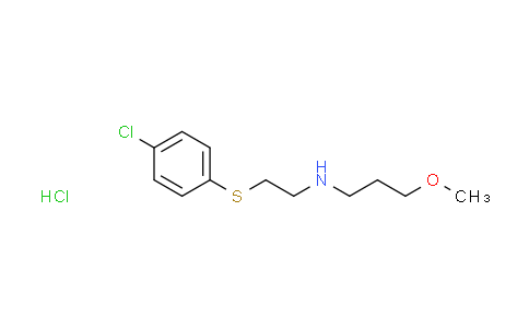 CAS No. 1049745-19-8, N-{2-[(4-chlorophenyl)thio]ethyl}-3-methoxy-1-propanamine hydrochloride