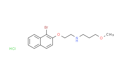 CAS No. 1609400-43-2, N-{2-[(1-bromo-2-naphthyl)oxy]ethyl}-3-methoxy-1-propanamine hydrochloride