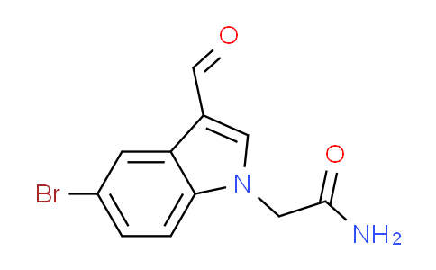 CAS No. 510716-35-5, 2-(5-bromo-3-formyl-1H-indol-1-yl)acetamide