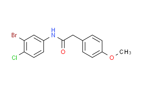 CAS No. 591226-55-0, N-(3-bromo-4-chlorophenyl)-2-(4-methoxyphenyl)acetamide