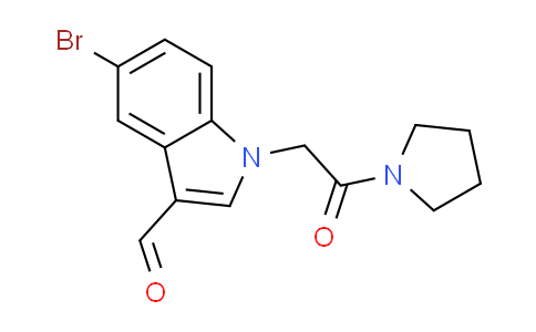CAS No. 434299-46-4, 5-bromo-1-(2-oxo-2-pyrrolidin-1-ylethyl)-1H-indole-3-carbaldehyde